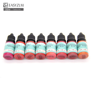 Permanent makeup pigment tattoo ink for lip
