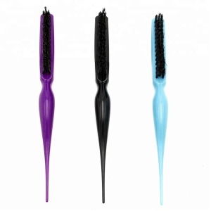 Plastic Curved Handle Bristle Hair Magic Styling Tools Wig Fluffy Hairbrush Teasing Comb