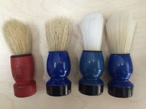 plastic head shaving brush