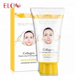 Private Label Natural Moisturizing Collagen Deep Cleansing Foam Face Facial Cleanser