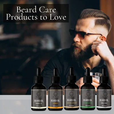 Private Label OEM Argan Jojoba Oils Men Beard Oil Grooming Mustache Maintenance Treatment Beard Oil