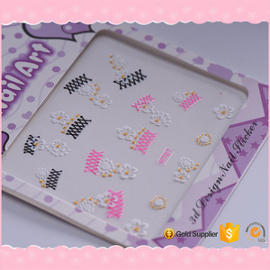 Professional Manufacturer Supplier 3d Nail Art Stickers