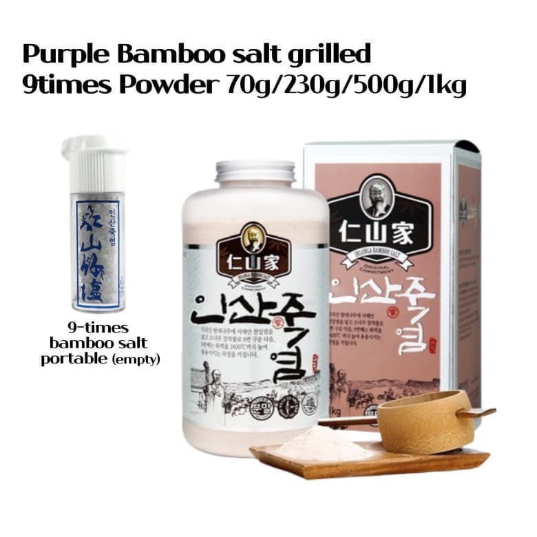 [Purple bamboo salt] 100% Korean traditional high-quality  bamboo salt Powder 70g/ 230g/ 500g/ 1kg