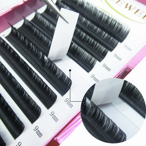 Silk Synthetic Korean  Fiber D Curl Individual Lashes 