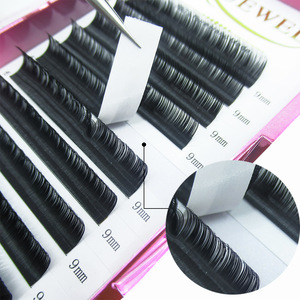 Silk Synthetic Korean Fiber D Curl Individual Lashes, Eyelash Extension Supplies Wholesale, Custom Package Private Label Lashes