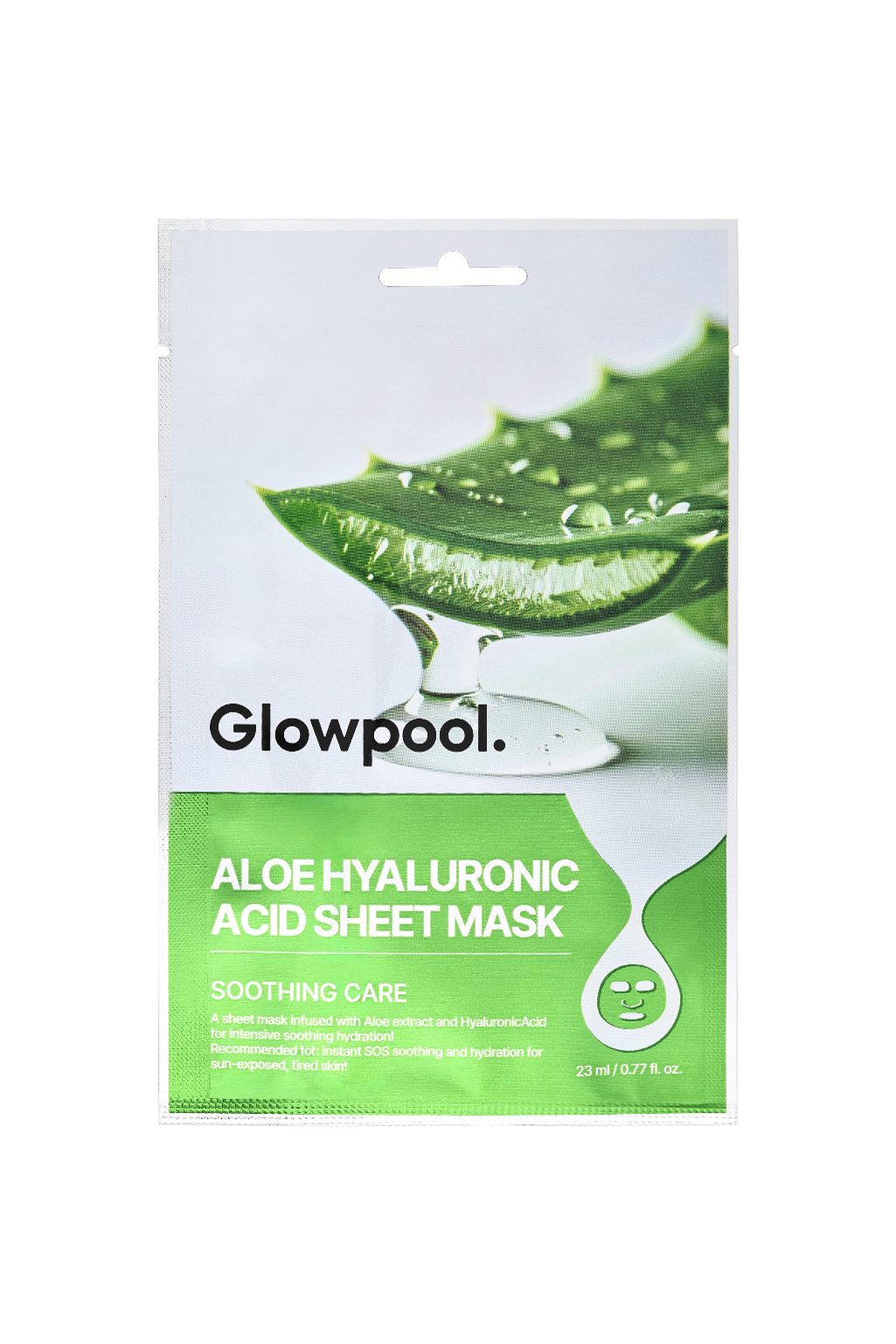 [Skin Care] GLOWPOOL ALOE HYALURONIC ACID SHEET MASK (10 SHEET)