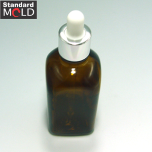 Square type Glass Dropper Bottle 100ml for essential oil