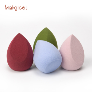 Teardrop Shaped Blender with Two Sections Expanded When Wet Facial Makeup Sponge Puff Cosmetic Powder Puff esponjas