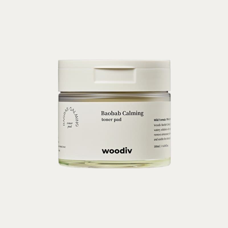 woodiv Baobab Calming Toner Pad 80 sheets