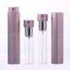 8ml 10ml Twist up Aluminum Shell Refillable Perfume Atomizer with Glass Inner Bottle