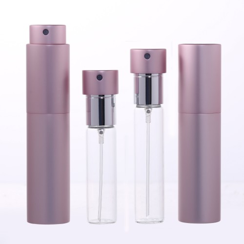 8ml 10ml Twist up Aluminum Shell Refillable Perfume Atomizer with Glass Inner Bottle