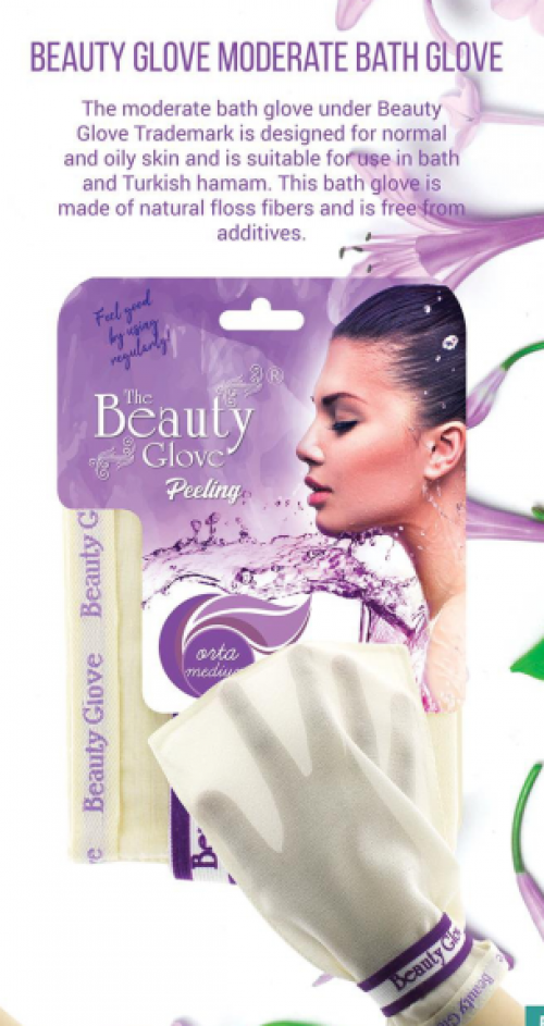 The Beauty Glove %100 Floss Exfoliating Moderate Bath Mitt