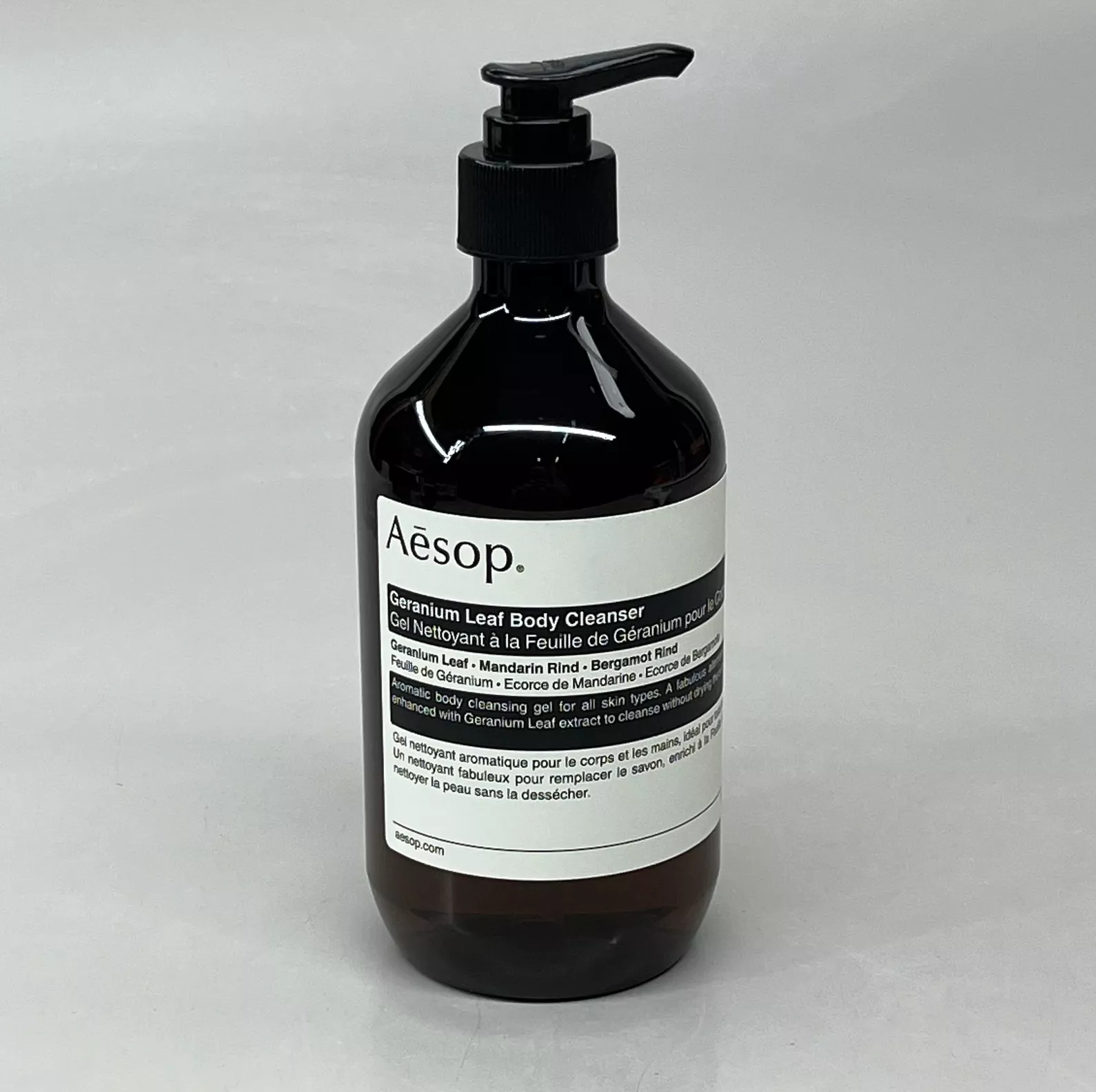 AESOP Geranium Leaf Body Cleanser With Pump 16.9 fl oz 50ml