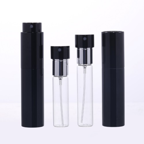 8ml 10ml Twist up Aluminum Shell Refillable Perfume Atomizer with Glass Inner Bottle