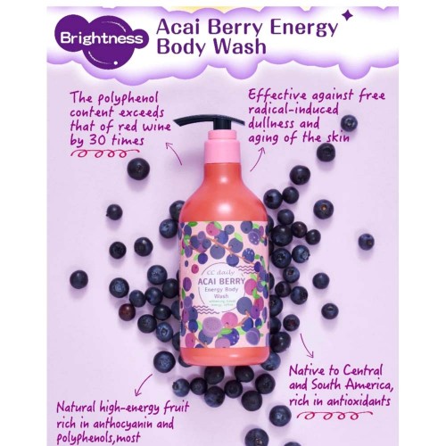 CC daily Acai Berry Energy Body Wash 580g