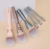 4-in-1 Magnetic Makeup Powder Brush Portable Soft Synthetic Eyeshadow Foundation Cosmetic Blending Makeup Brush with Brush Bag