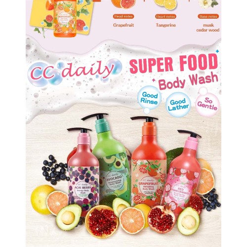 CC daily Acai Berry Energy Body Wash 580g