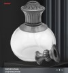 Modern Fashion Luxury Grey Plating Die Castingg Zinc Alloy Perfume Bottle Cap
