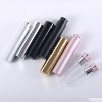 8ml 10ml Twist up Aluminum Shell Refillable Perfume Atomizer with Glass Inner Bottle