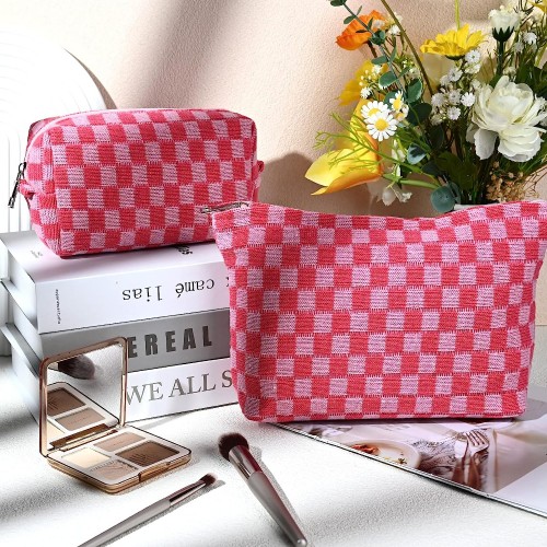 Cosmetic bag makeup pouch
