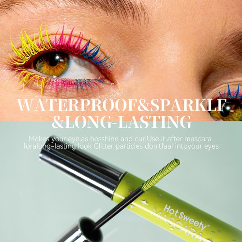 Spiral Brush Waterproof Shimmer Halloween Christmas Cosplay Glitter Mascara