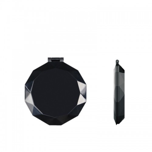 Fashion Luxury Diamond-faced Design 1X/5X Magnifying Pocket Folding Compact Wallet LED Makeup Mirror