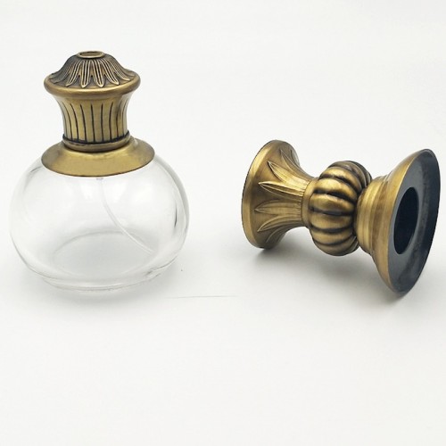 Modern Fashion Luxury Grey Plating Die Castingg Zinc Alloy Perfume Bottle Cap
