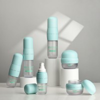 Custom PETG Cosmetic Container Set, Lotion Pump Bottle & Face Cream Jar for Skincare Products