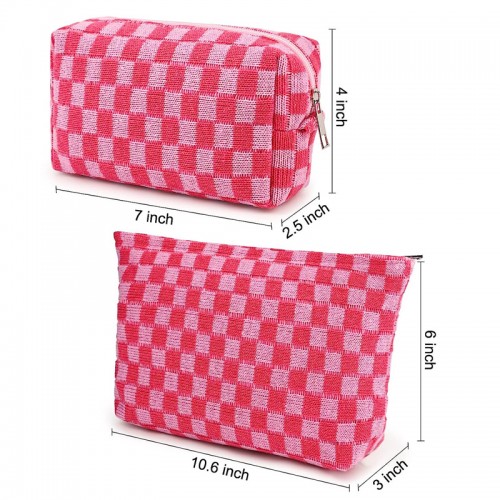 Cosmetic bag makeup pouch