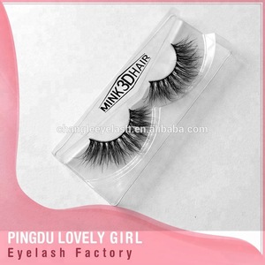 100% real mink fur hand made 3D mink lashes mink fur eyelash false eyelash