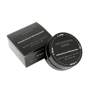 30g 60g Private Label Food Grade Mint Flavor coal  Coconut Activated Charcoal Powder Teeth Whitening