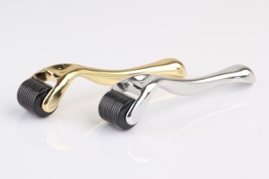 540 needles micro derma roller for sale with gold color handle