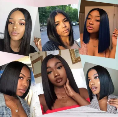 Angelbella Wholesales Price Frontal Bob Wigs Virgin Human Hair Straight Lace Front Human Hair Wig