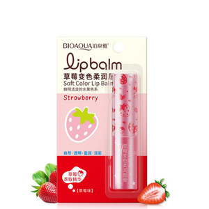 Baby SKin Natural Care Bee Strawberry Soft Color Vitamin E Aloe Vera Extract Chamomile Vegetable Hydra Lip Balm