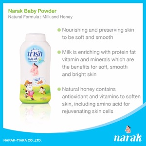 Baby Talcum Powder with Natural Formula - Milk and Honey