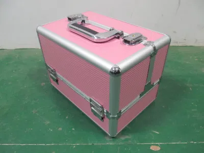 Beautiful Aluminium Hand-Held Cosmetic Case Makeup Case for Cosmetics