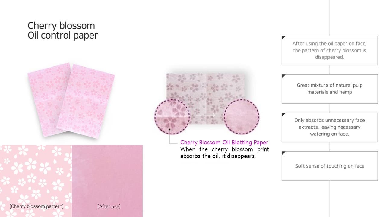 [Beauty Accessories] Oil Blotting Paper with Mirror Case