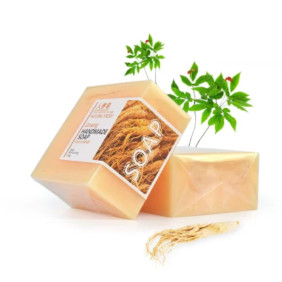 Beauty Cosmetics Skin Care Exfoliating Deep Moisturizing Ginseng Handmade Soap