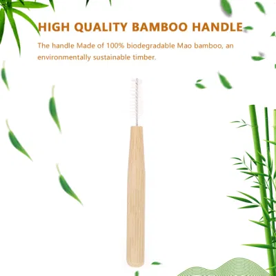 Biodegradable Bamboo Interdental Toothbrush with Recylable Kraft Box