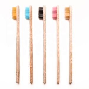 Biodegradable Bamboo Soft Bristle New Design Adult Toothbrush Of New Products Biodegradable