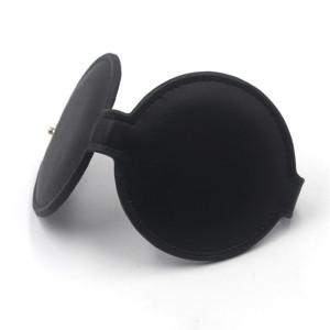 Black PU Leather Pocket Mirror Mini Mirror Compact