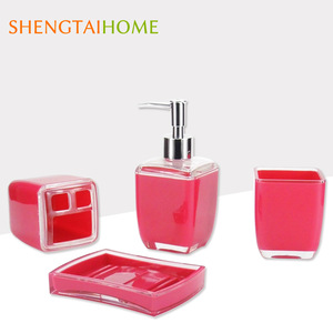 china wholesale household cleaning hot sale polyresin bathroom sets for fonda