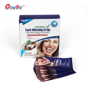 cosmetics 6% hydrogen peroxide coconut charcoal teeth whitening  dry strips blanqueamiento dental