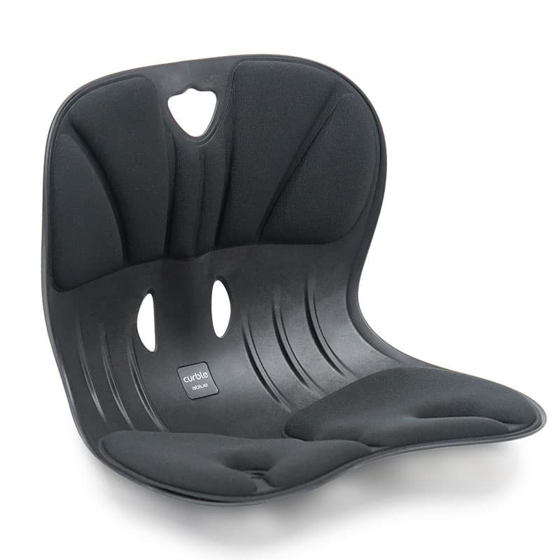 Curble Wider_Black, Best seat cushion for office chair to lower back pain 