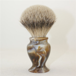 Custom beard brush synthetic knots shaving brush resin handle badger hair shaving knots