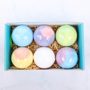 Custom Colorful Natural Salt Bath Ball Essential Oil Ease Relax Stress Body Shower Rainbow Bath Bombs