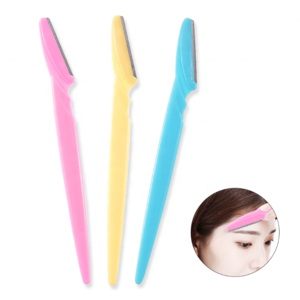 Custom packing facial hair remove plastic mini eyebrow trimmer