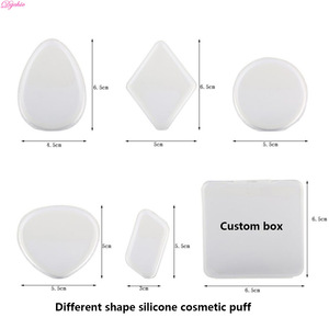 Different Color Washable Foundation Silicone Cosmetic Powder Puff