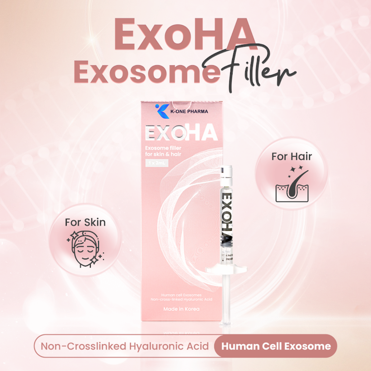 EXOHA Exosome Raffermissement Hydratation profonde Régénération de la peau Réduction des pores