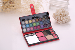 Eyeshadow  Palette  Leather Bag Packing  Eyebrow powder, Blusher, Face Powder, Lipgloss, Makeup Set